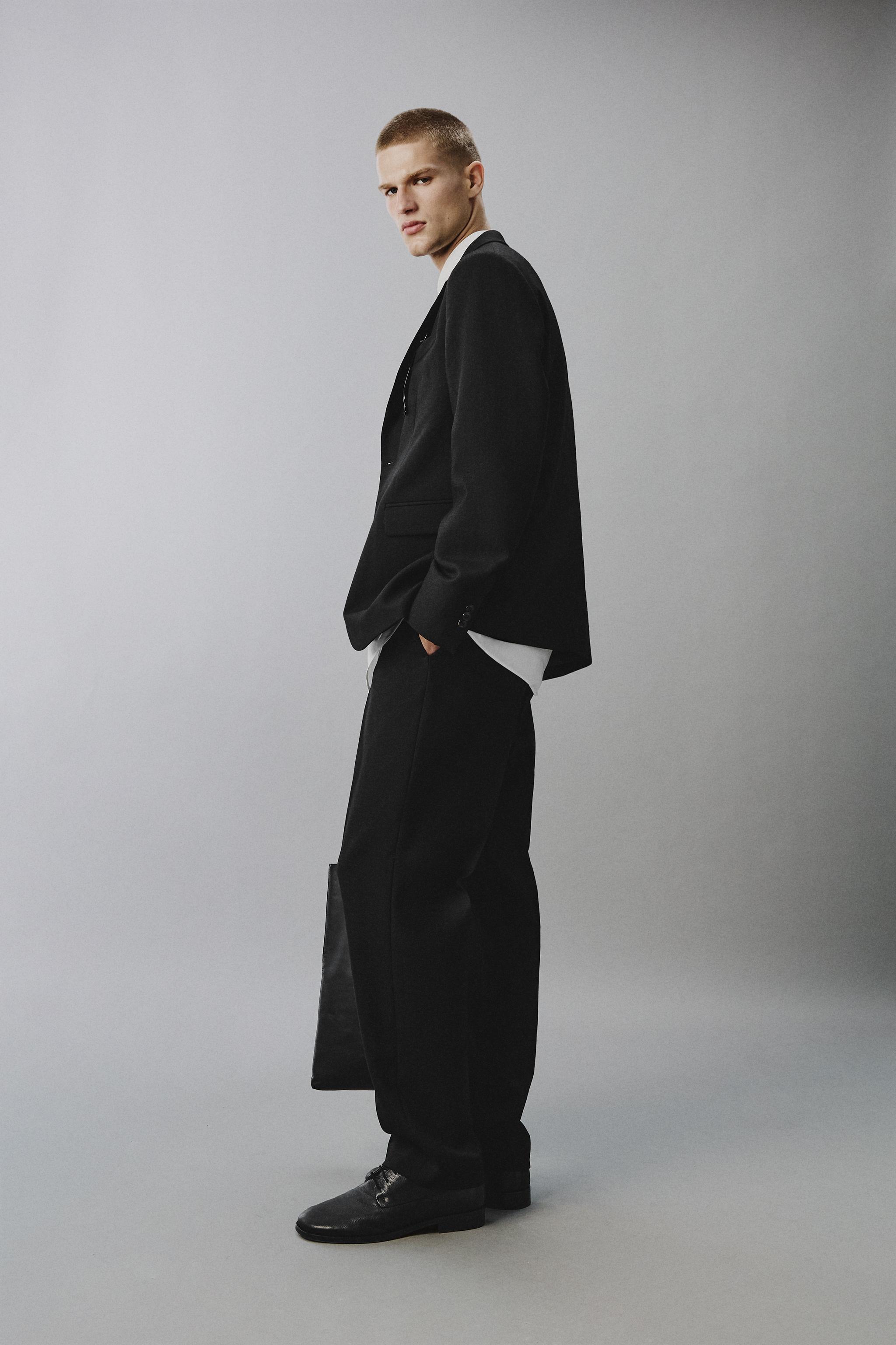 100% WOOL SUIT BLAZER